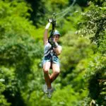 pigeon-forge-woman-zipline-trees