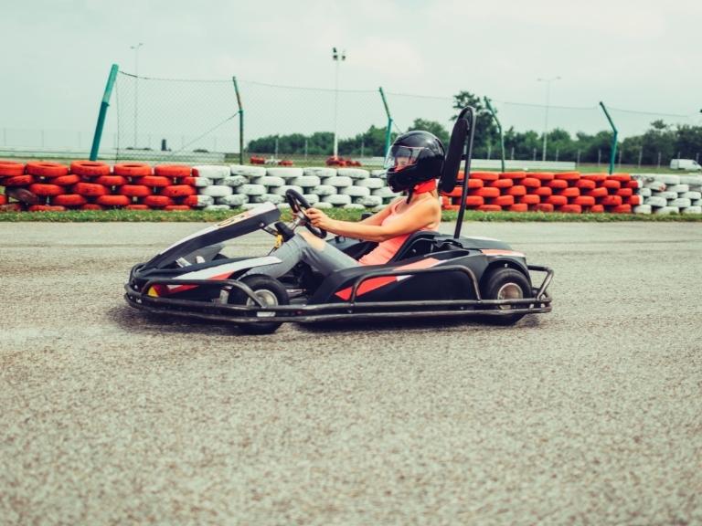 pigeon-forge-woman-go-kart-racing