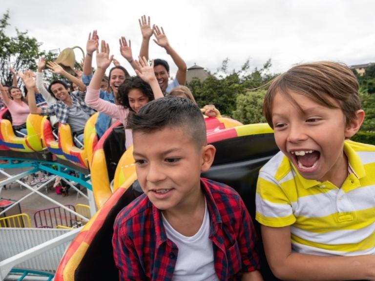 pigeon-forge-children-riding-roller-coaster