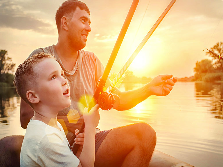 father-son-fishing-pigeon-forge