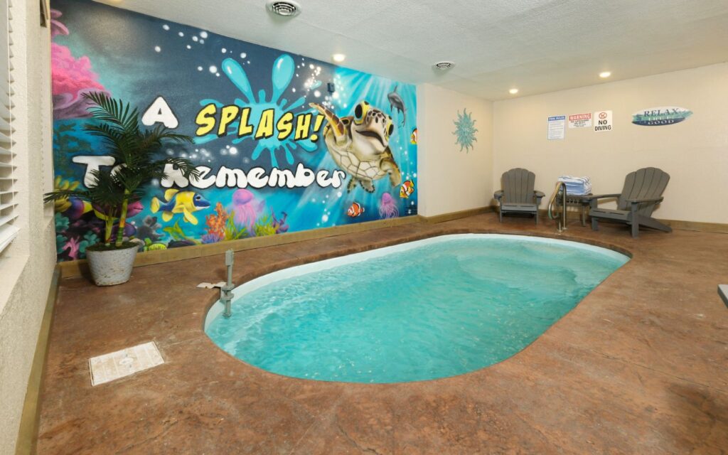 Pigeon Forge Cabin Rental - A Splash to Remember - Pool Room